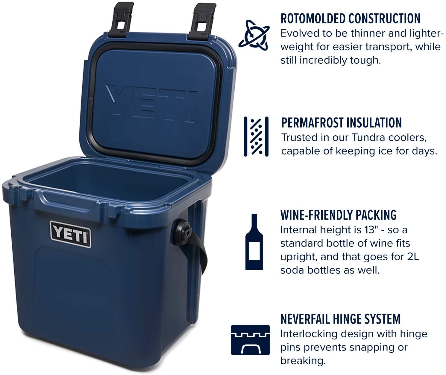 YETI Roadie 24 Cooler, Navy